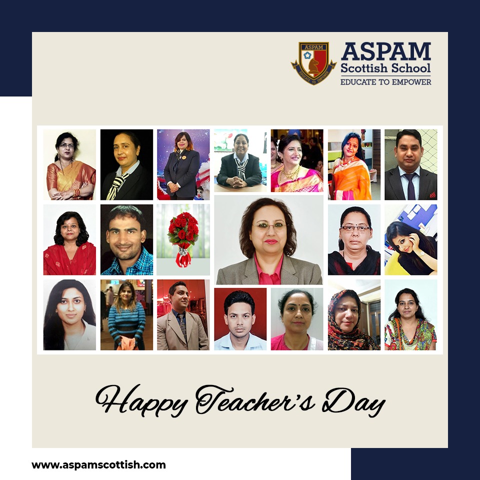 AspamSchool's tweet photo. "Those who educate children well are more to be honoured than parents, for these only gave life, those the art of living well.”-Aristotle
Happy Teachers Day :)
#ThankYouTeachers #TeachersDay #ThankingTheTeachers #topschoolsindia #GreaterNoida #ASPAMScottish https://t.co/WzYKGYDGfx
