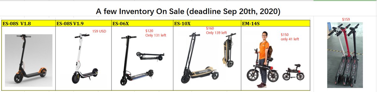 Emily_Freego's tweet image. Fash Sales for E Scooter