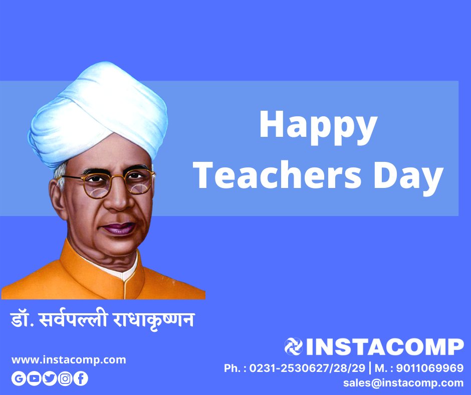 Instacompkop's tweet photo. Happy Teachers Day 🙏🙏🙏🙏

#INSTACOMP #Tally #TallyAddon #Tallydeveloper #Quickheal #Shreelipi #Bizanalyst #Connect21 #Cleartax #Tallyhelp #Tallyinkolhapur #Quickhealinkolhapur #Shreelipiinkolhapur #Software #Rajarampuri #Kolhapur #आपलंकोल्हापूर https://t.co/u3Q7yQwcCx