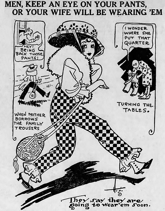 this 1917 newpaper ad but i made it lesbian 