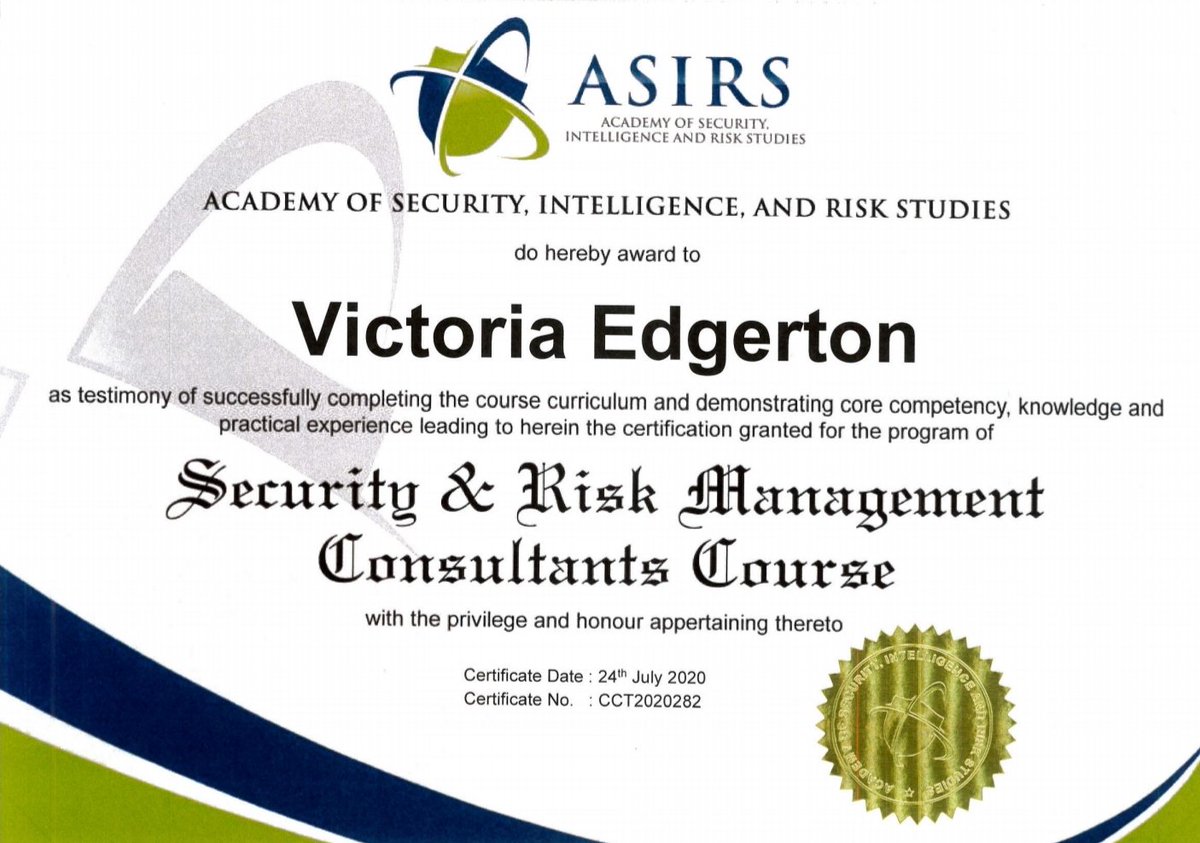 For_Real_UK's tweet photo. Personal... but proud post...

Yesterday I recieved this in the post. During lockdown I went away to study and I am so glad I did as this course has not only given me a greater knowledge but also much needed focus on my future work. Thank you #frontierriskgroup https://t.co/V3BqZvjBnF