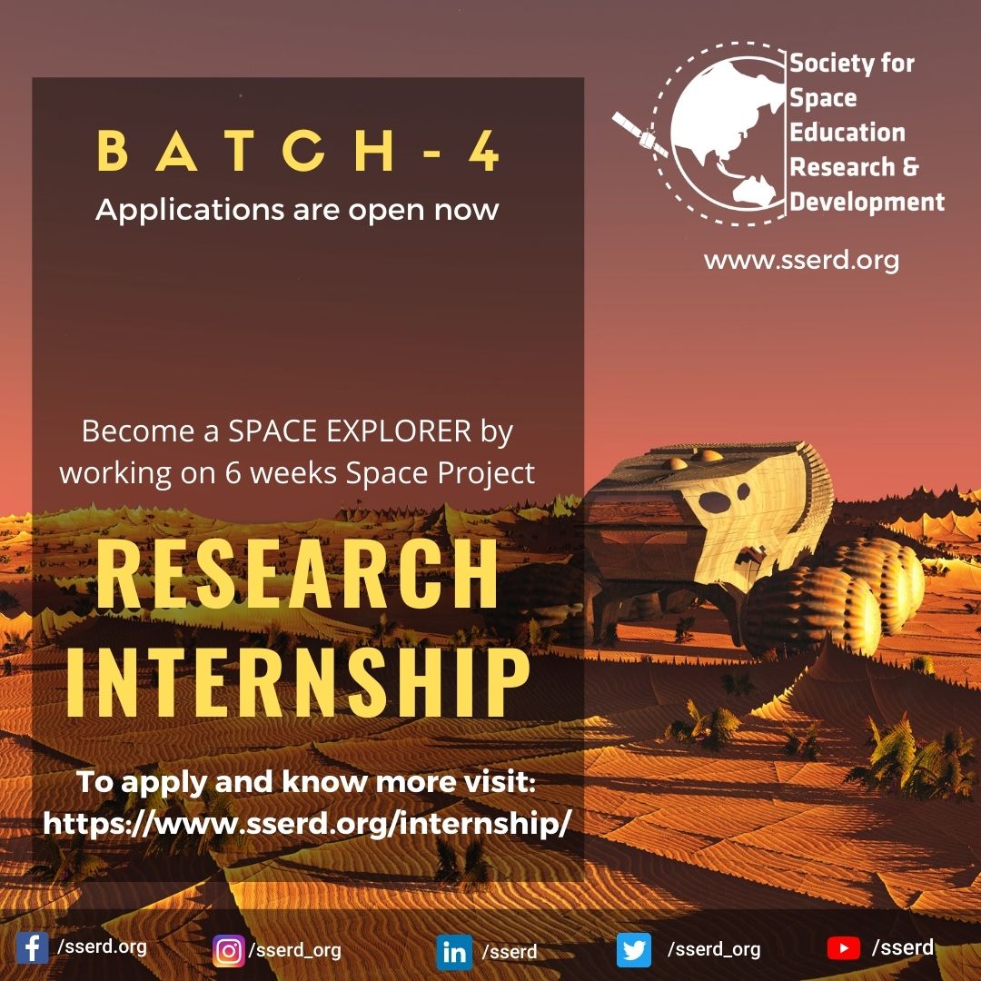 sserd_org's tweet photo. We are overwhelmed with the responses for our first 3 batches of the internship.
Here we are with one more batch.
Register now at : https://t.co/VlQlmSyrC8
#internship #space #spaceinterns #spacetalks #Engineers #spaceenthusiast #techtalks #onlinelearning #SaturdayMotivation https://t.co/YTDGxjdGod