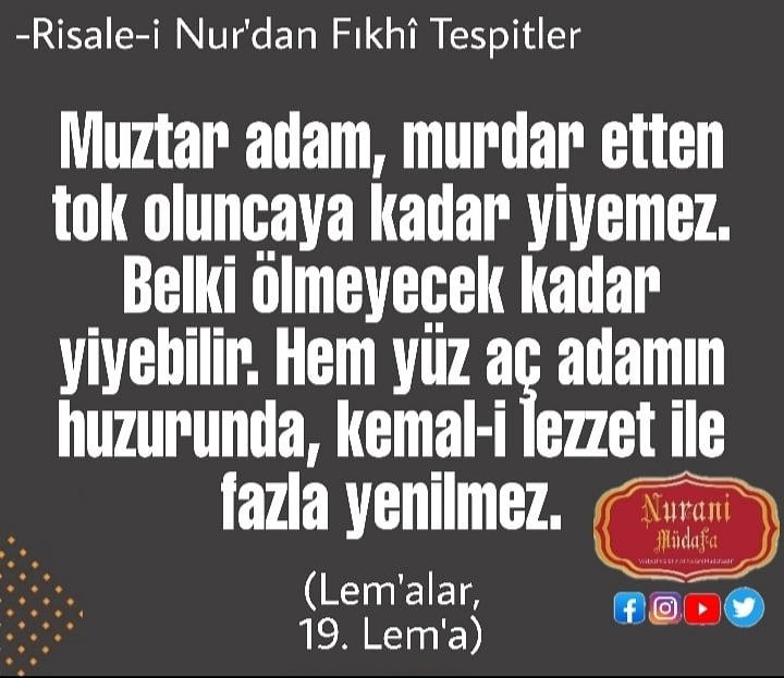 MudafaNurani's tweet photo. Sayfamızı takip edebilirsiniz 
👉🏻 @MudafaaNurani

[Gönderilerimizi @MudafaaNurani etiketiyle, sayfamızı belirterek paylaşabilirsiniz.]

#İslamiyet #Risaleinur #Nur #Bediüzzaman #SaidNursi #Kainat #Risalet #RisaleiNurdanFıkhiTespitler #Muztar #Murdar #Et #Tok #Kemal #Lezzet https://t.co/jtBWyfTKXl