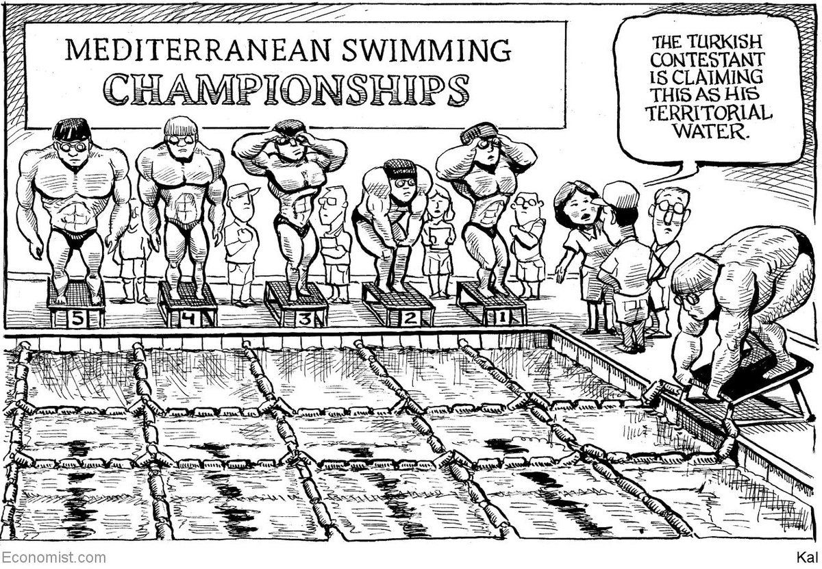 GreekAnalyst's tweet image. Superb @TheEconomist cartoon on Turkey's behavior in the EastMed.