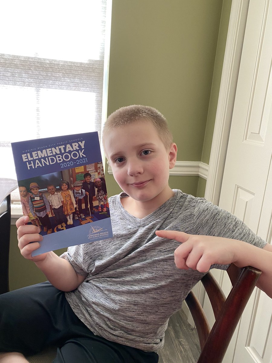 EmilyAssmus's tweet photo. Carter had mixed feelings about summer ending. 😂 But he had a great virtual “meet the teacher” video chat this afternoon ahead of virtual learning starting Tuesday and I know he’s excited for another year with the @paeseagulls! #4thGrade @PatrickAssmus #VBCPS https://t.co/Dm2MblmERX