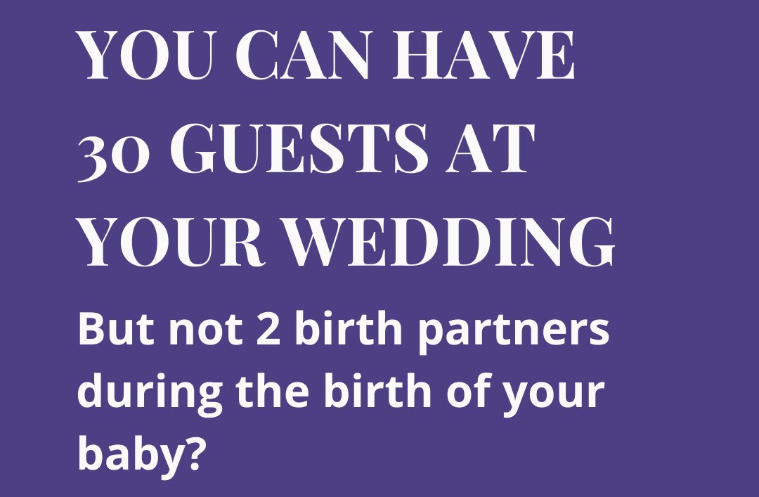 Birthing people have been very patient but it’s now time to change the policy. Thank you <a href="/MattHancock/">Matt Hancock</a> <a href="/BorisJohnson/">Boris Johnson</a> <a href="/CMO_England/">Professor Chris Whitty</a> <a href="/NHSuk/">NHS</a>. #birthworkersunited #butnotmaternity #doulasupport #birthrights #lockdownbirthrights