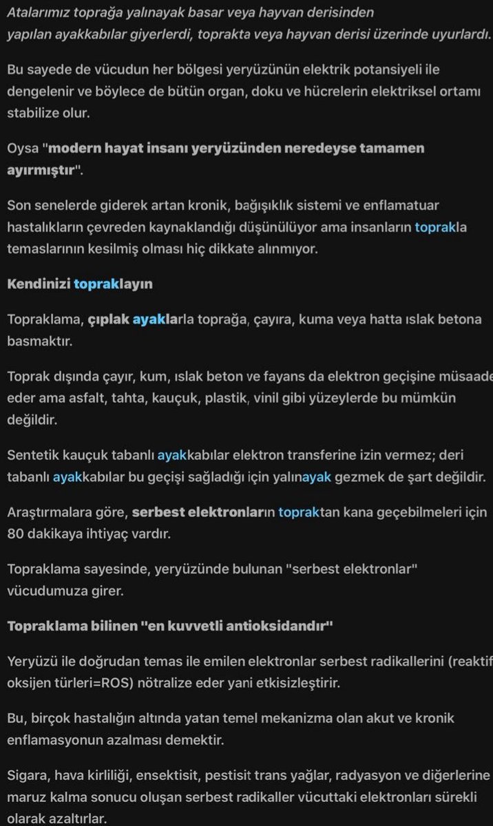 AylinERK's tweet photo. Yeterli anti-oksidan vücutta paslanmayı önler...
#Topraklanma bilinen en kuvvetli antioksidandır. https://t.co/CeYeI9RLV2