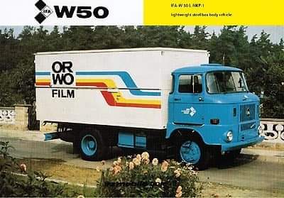 DDR_Reklame's tweet photo. Der W50 (Werdau 50 dt) ist ein zwischen 1965 und 1990 in der DDR gebauter LKW. Insgesamt wurden 571.789 Fahrzeuge dieses Typs gebaut. 
#W50 #IFA #ORWO #Lastkraftwagen #Truck #Werda #DDR #GDR #Reklame #Ostalgie #EastGermany https://t.co/EsYyDsuH49