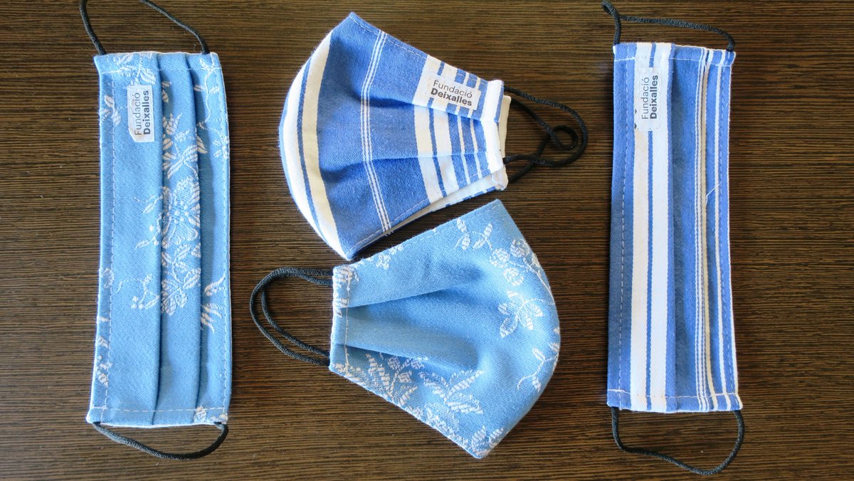 Deixalles's tweet image. Mascareta reutilitzable d&apos;ús personal amb certificació UE-11895 creades al Taller de Costura @Deixalles amb contractes d&apos;inserció
A la teva disposició: botigues Blanquerna i Pl. Madrid de Palma
#ImpactesCovid19 #SenseResidus #Reutilitza