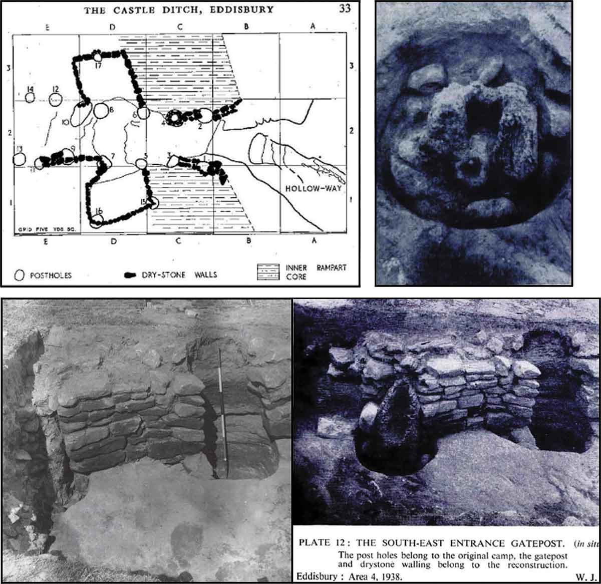 In 1936-37, the iron objects were excavated by Bill Varley of  @LivUni (who also excavated  @OldOswestryFort). One of the iron mechanisms remained attached to its oak, entrance gate-post - that was still standing 3’ tall! Thought lost in WWII,  @rgsm84 tracked the objects down 