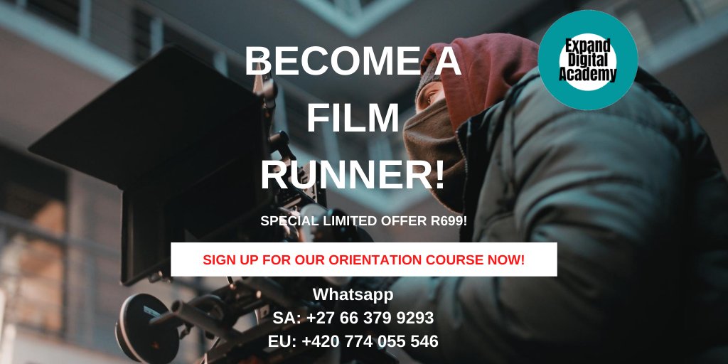 AcademyExpand's tweet photo. Join the film industry, register for our Film Set Runner Course.
https://t.co/OGx74E258T
Or drop us a text message:
📞 Whatsapp SA: +27 66 379 9293
📞  Whatsapp EU: +420 774 055 546

#Filmmaker #Filmmaking https://t.co/jFziYvycj1