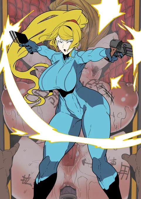 【NSFW/METROID/】サムスが無様に出荷される#Skeb #Commission 