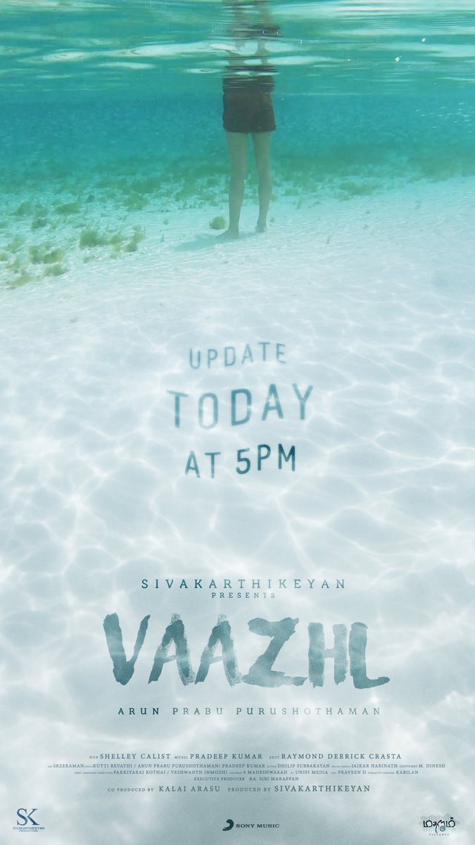 TrickyTamil's tweet photo. Sivakarthikeyan Production : #Vaazhl  update today @ 5pm.. 🔥 
@SKProdOffl @Siva_Kartikeyan 
#Doctor #Ayalaan https://t.co/BtXEyDhzkC