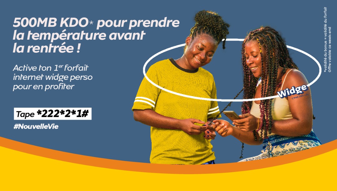 MTN_123's tweet photo. 500MB Bonus Juste pour toi ce week-end
à l’activation du 1er forfait Widge personnalisé de la journée.
👉🏾Tapez *222*2*1#
👉🏾Vérifier son *125*4*8#
👉🏾Le bonus ne peut tre utilisé entre 19h et 20h
#mtncongo #congo #chezmoiaucongo #Team242 #NouvelleVie #everywhereyougo #mtnwidge https://t.co/46a1yr88qN
