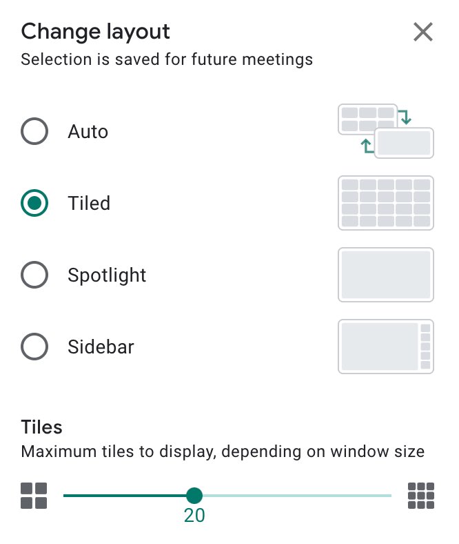 dhispano's tweet image. Comencen a sortir les imatges vinculades a les actualitzacions Meet de setembre i octubre. Integració Jamboard i fins 49 al mosaic (set) o enquestes i preguntes (oct). A això cal sumar botons que d'aquest dies per habilitar xat i presentació als estudiants. Thnks @edTechEvans