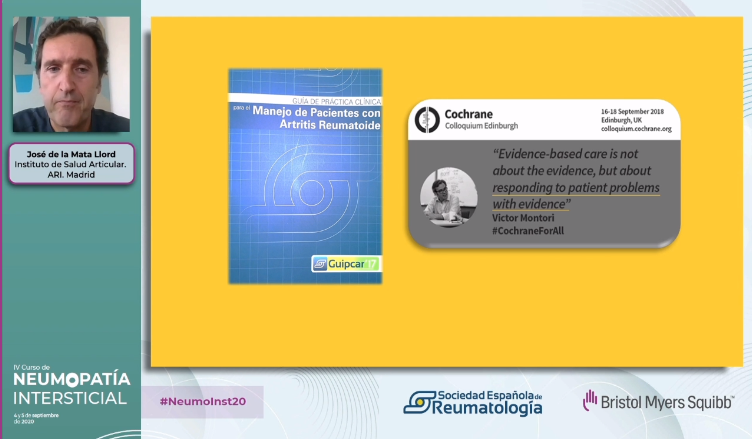 #NeumoInst20 El Dr. De la Mata (<a href="/DrDeLaMata/">drdelamata</a>) hace una revisión sobre la afectación pulmonar producida por fármacos.