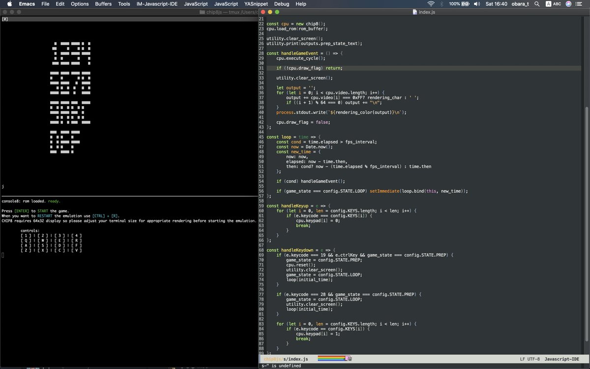 chip8 javascript emulator
