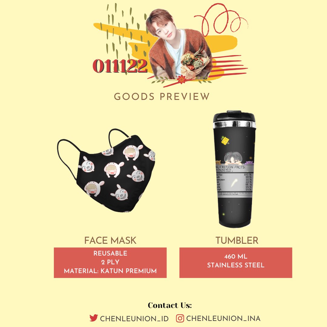ChenleUnion_ID's tweet photo. [𝐏𝐑𝐄𝐕𝐈𝐄𝐖 #𝟑] — 𝐑𝐞𝐮𝐬𝐚𝐛𝐥𝐞 𝐅𝐚𝐜𝐞𝐦𝐚𝐬𝐤 &amp; 𝐓𝐮𝐦𝐛𝐥𝐞𝐫

[𝐏𝐑𝐄𝐕𝐈𝐄𝐖 #𝟒] — 𝐁𝐮𝐜𝐤𝐞𝐭 𝐇𝐚𝐭, 𝐀𝐜𝐫𝐲𝐥𝐢𝐜 𝐊𝐞𝐲𝐫𝐢𝐧��� &amp; 𝐓𝐨𝐭𝐞𝐛𝐚𝐠

#FlowersForChenle💐 #천러 #CHENLE https://t.co/WxUzJN2Il3