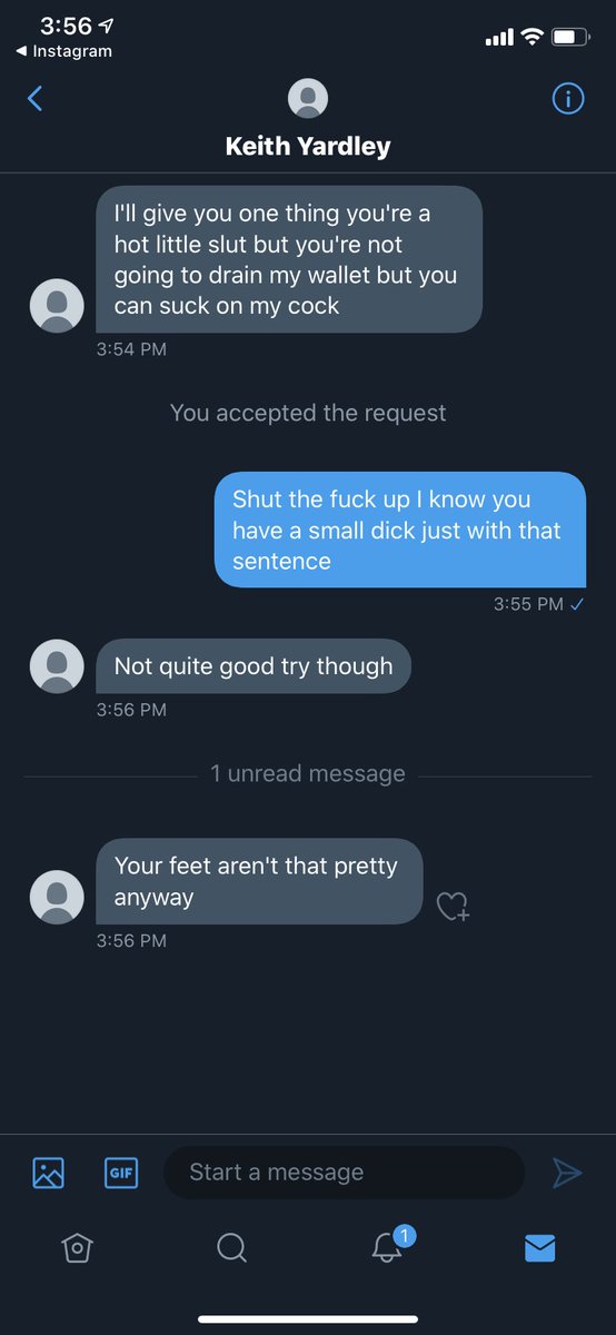 DemiDominant's tweet photo. Why the fuck are you dm me you pathetic little man https://t.co/kBI0qWT3zS
