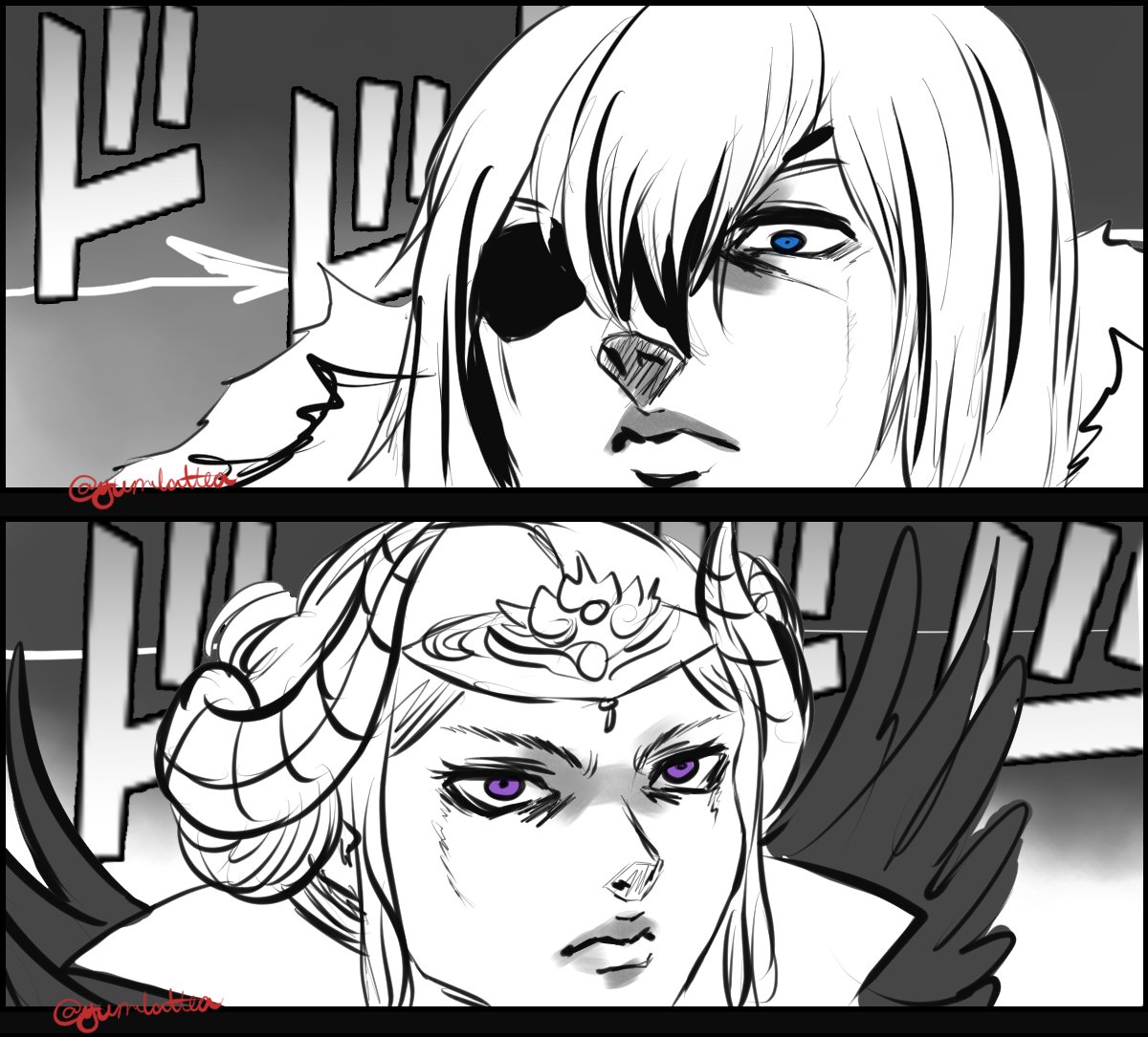 A tense showdown

#ファイアーエムブレム #FireEmblem #FireEmblemHeroes #FEヒーローズ 