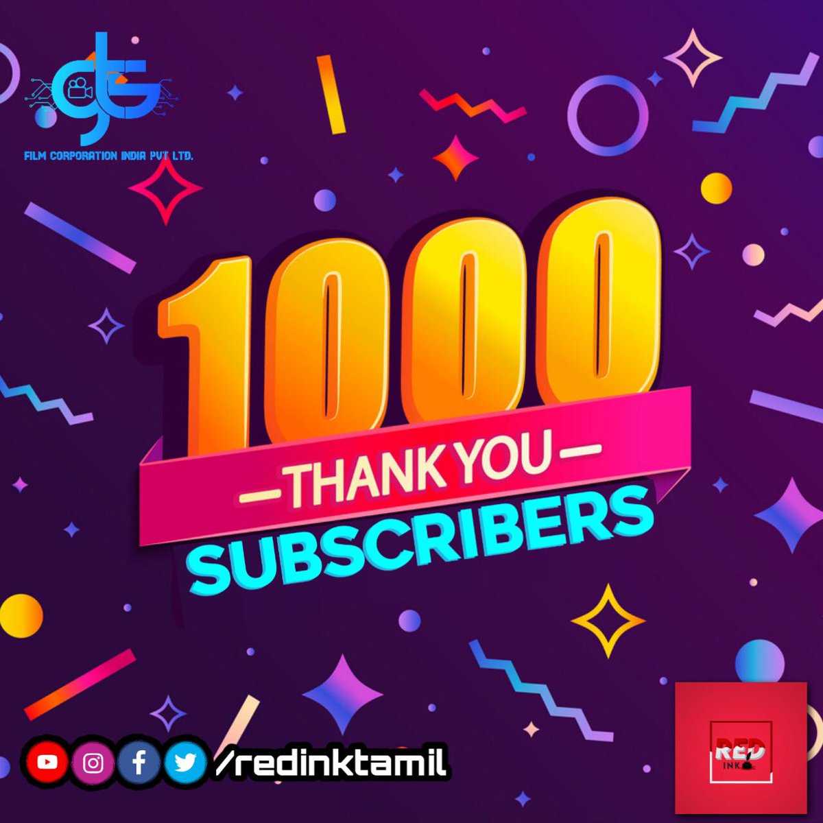 redinktamil's tweet photo. Thank u all for ur support....  Do support us more.....  #redinktamil #gtsfilmcorp @redinktamil https://t.co/jT4Oxwj1Tg