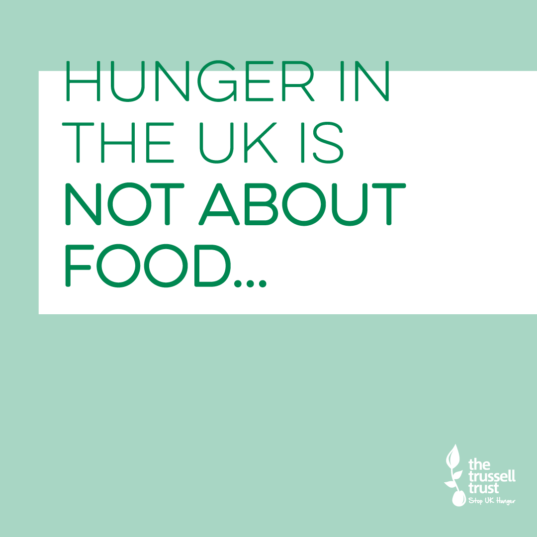TrussellUK's tweet photo. Hunger in the UK isn’t about food. And food banks aren’t the solution. If we want to end the need for #foodbanks, we need to tackle the structural issues that leave people without enough money for the basics. We know #ThisCanChange – RT if you agree #InternationalDayofCharity > https://t.co/E8tRrWaEwx