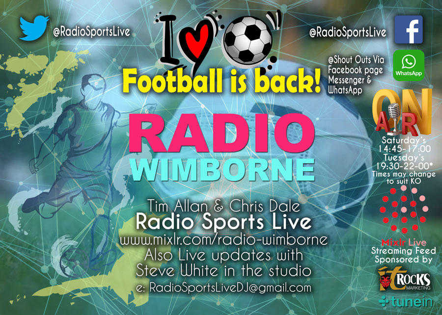 pwpooleweb's tweet photo. Football is Back!
📻 @RadioWimborne
🎧 https://t.co/9tNxrAEWLy
🎙️ @timallanmedia @djTimAllan &amp; @Chrisdalemedia
Today we go to @HamworthyUtdFC @SydWessex match vs @ChristchurchFC_
From 14:45
🗣️ FB Messenger &amp; WhatsApp see advert
📩 RadioSportsLiveDJ@gmail.com https://t.co/UpXmgQDDYi