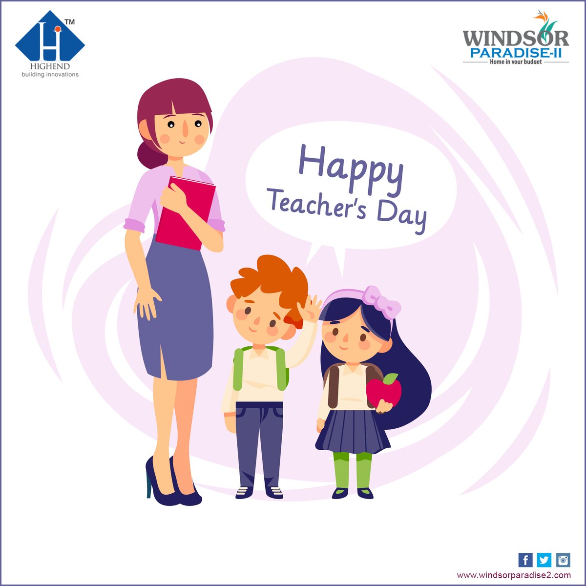 WindsorParadise's tweet photo. If a country is to be corruption free and become a nation of beautiful minds, I strongly feel there are three key societal members who can make a difference. They are the father, the mother, and the teacher. - Dr. APJ Abdul Kalam
#HappyTeachersDay #rajnagarext #apartments #flats https://t.co/x59jyKU83r