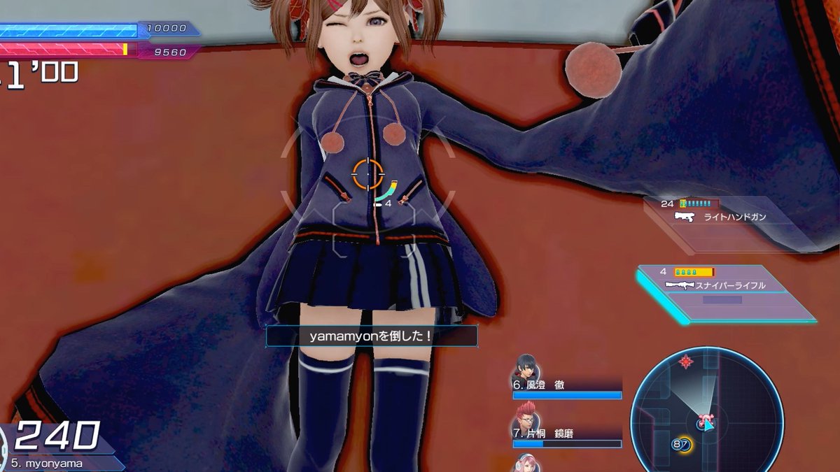 Yamamyon1 ガンストrのしづね 今回はやられやダウンがメイン この制服の色違いが3でも出ていたけど 手に入らなかった