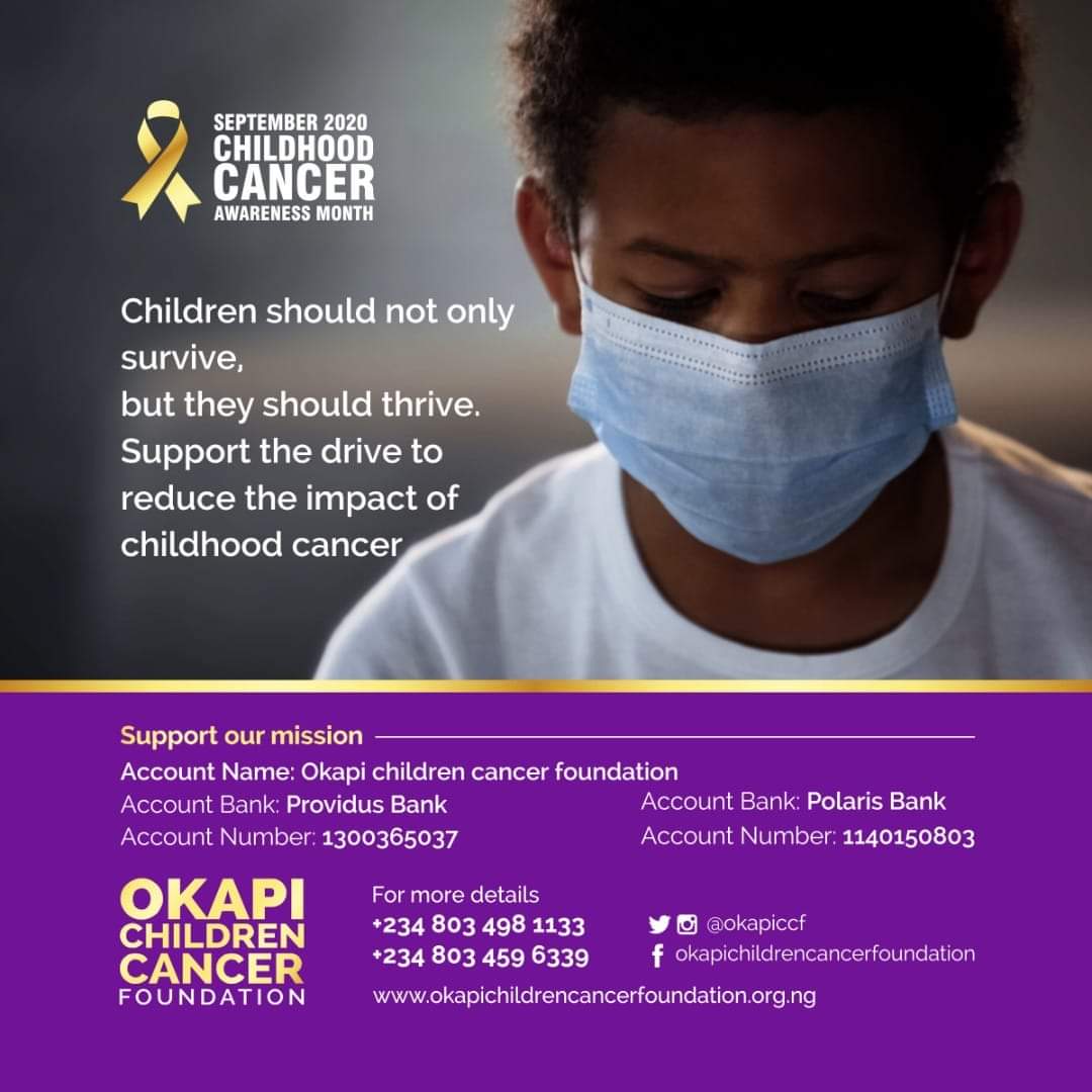 Okapiccf's tweet photo. 🎗️day 5 of 30🎗️
Support the drive to reduce the impact of cancer on our children.
#childhoodcancerawareness #childhoodcancerawarenessmonth #okapichildrencancerfoundation #okapiccf #30daysofawareness #GiveHope #sharelove #okapiliveson #gogold https://t.co/s0WpySqWZU