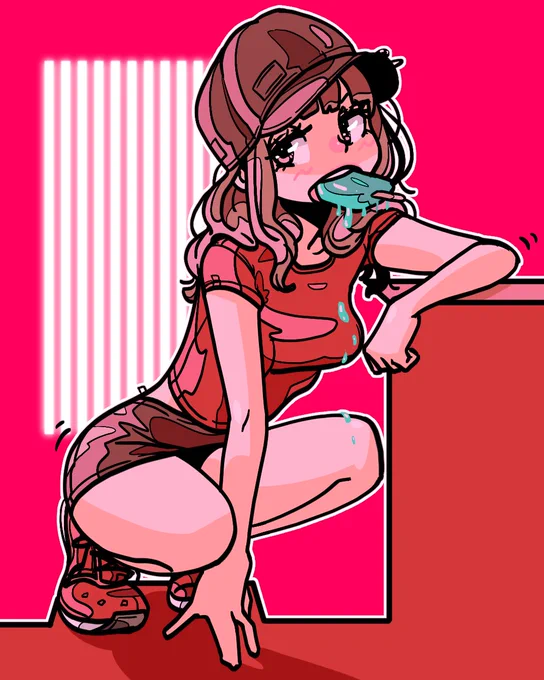 女の人です(過去の絵です)。? 