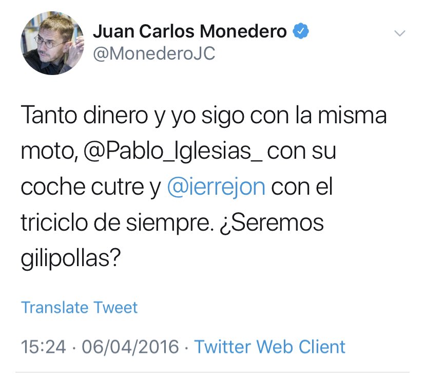 MRetacher's tweet photo. Qué mal envejecen algunos tuits. https://t.co/La2yece7P6