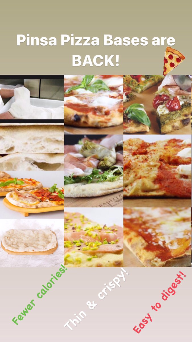 No extra charge for our #pinsa pizza bases - now back in stock #lesscalories #easytodigest #pinsapizza #leyland #Lancashire #pizzeria #takeaway #lowcarb #lowcalorie