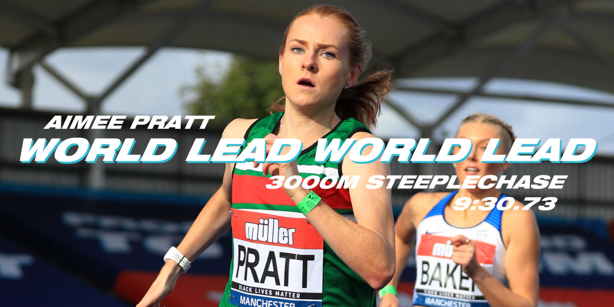 ⚡️ WORLD LEAD AND BRITISH CHAMPION! ⚡️

🥇 A first British title and another PB for <a href="/aimeepratt/">Aimee Pratt</a> as she clocks a world lead 9:30.73!

🥈 <a href="/RosieClarke1/">Rosie Clarke</a> - 9:46.31 (SB)
🥉 <a href="/hannah_nuttall/">Hannah Nuttall</a> - 10:25.43 (PB)

#MüllerBritishChamps #JoinTheJourney