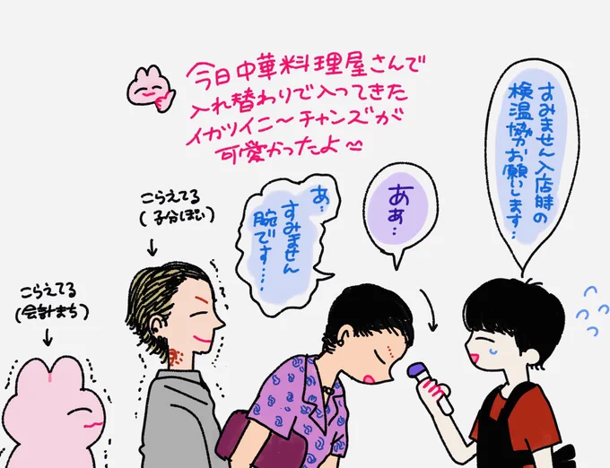 おでこを差し出して腕だったときの検温に気をつけるたそ 地味に恥ずいたそ ᙏ̤̫ 