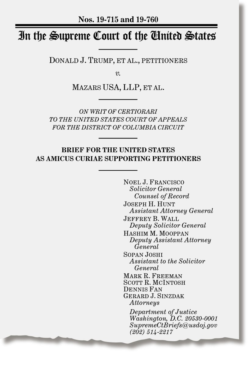 One other aspect of MAJOR legal spending that has benefitted Trump. Enormous dollars involved. But it is impossible to count. DOJ lawyers are not only defending routine litigation. Via lawsuits or amicus briefs, DOJ involved in defending POTUS personal interests in several cases