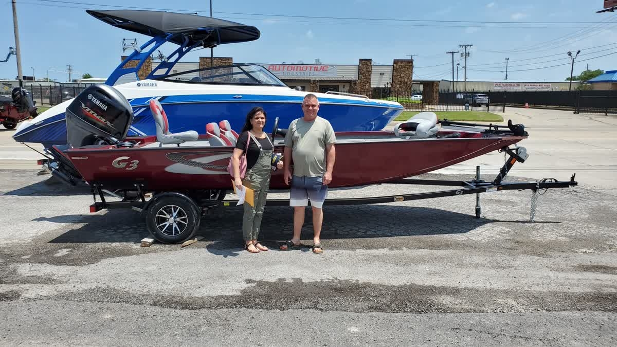 blkbeardmarine's tweet photo. Congrats to Paul from Coweta, OK. Check out his new 2020 G3 1810PFX

https://t.co/w78yPbHNga https://t.co/EaSScCb6Q8