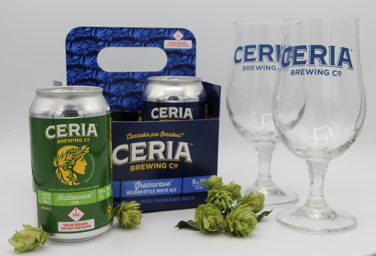 Attention Colorado!  At OASIS Cannabis Superstore this month! The world famous CERIA THC infused beer! Indiewave IPA and Grainwave Belgian White! Buy a 4 pack and get 2 CERIA trademark glasses free!  <a href="/ceriabrewing/">Ceria Brewing Company</a> #CERIA <a href="/oasissuperstore/">Oasis Superstore</a> #Colorado #CannabisCommunity #beer