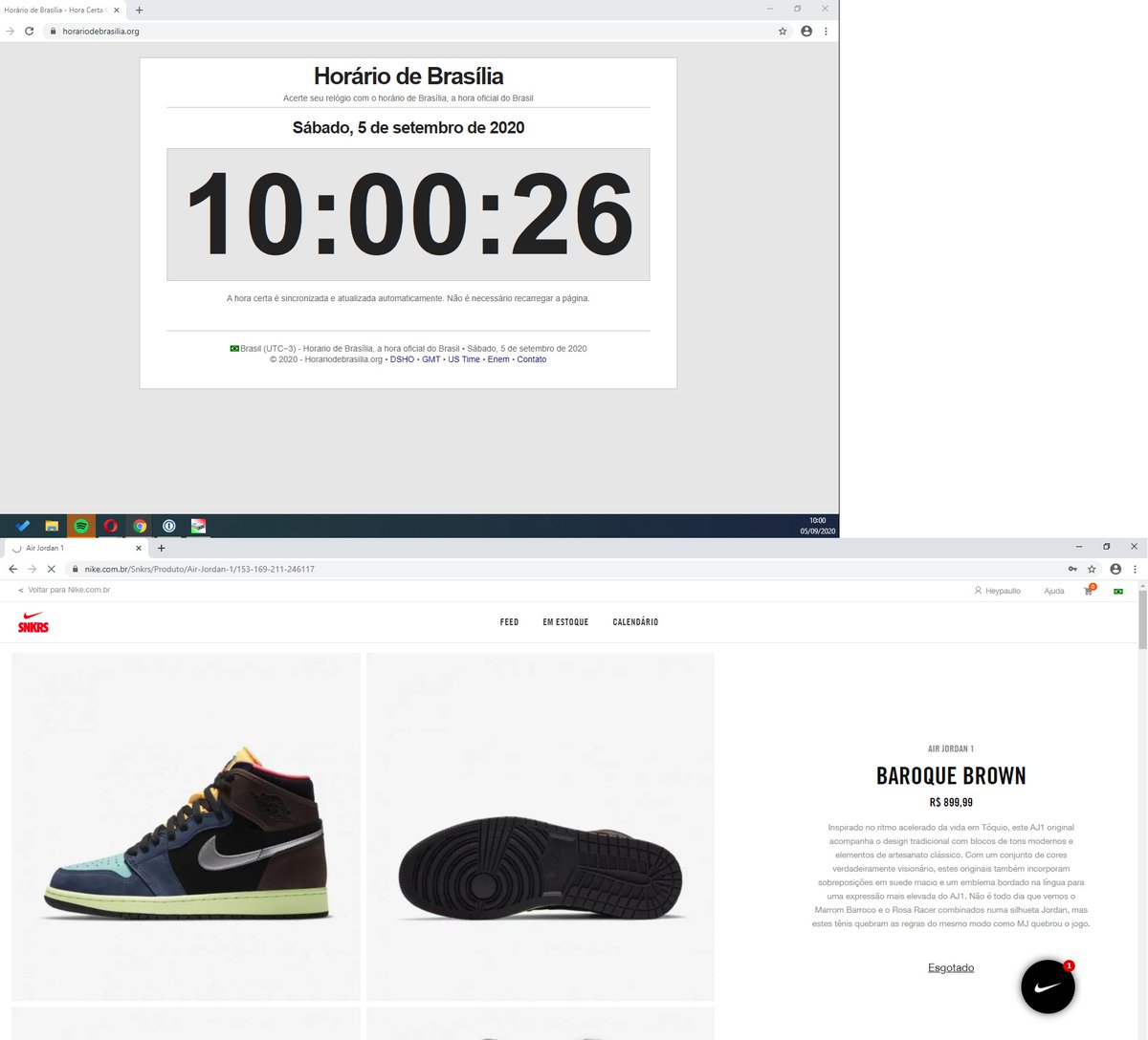 phpc__'s tweet photo. Mais L conquistado, obrigado senhor por mais um livramento
#AJ1biohack #Nike #SNKRS https://t.co/ZHSOFDJMku