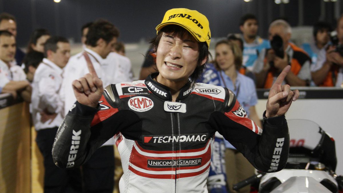 MotoGP's tweet photo. Ten years on and every day we miss your speed on the track and your smile off of it ❤️

#ShoyaTomizawa https://t.co/JVWhLC6dS6