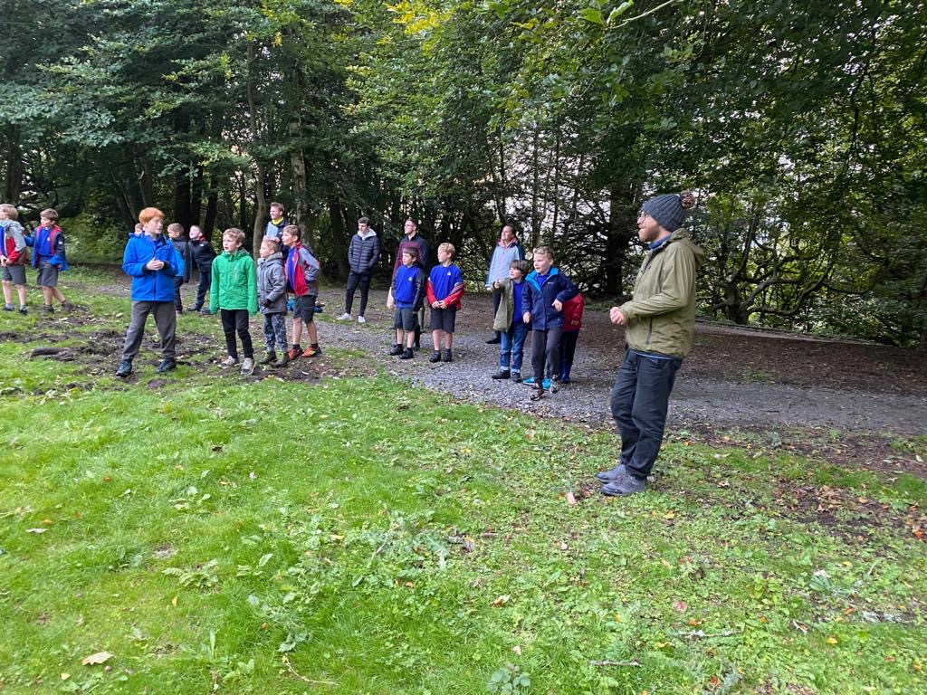 dunblanebb's tweet photo. It certainly looks a bit different, but it’s GREAT to be back at #BoysBrigade after 6 months off due to covid. We’re all outside this term, socially distanced and wrapped up warm! Big thanks to @dunblane_sc @DiscovrDunblane @dunblaneflng @StirlingBC for help with gazebos &amp; lights https://t.co/WlfSnEUzXY
