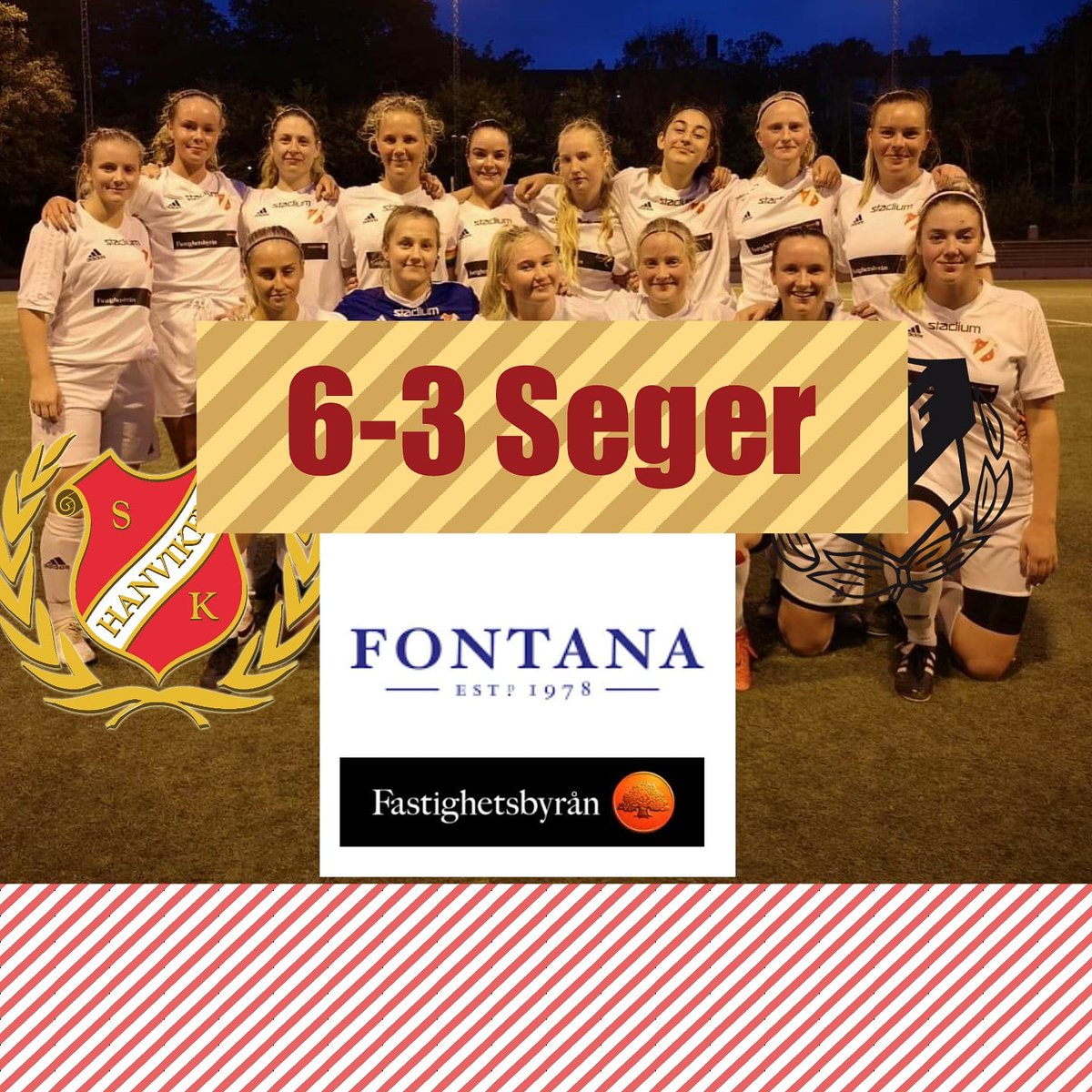 YES 3 RAKA segern för Hanvikens SK fotboll damer ❤ Idag blev 6-3 seger mot Gotländska Stenkyrka på Trollbäckens IP 👍 Hela 18-7 i målskillnad på de 3 senaste matcherna 👍 Imponerande tjejer ❤ STORT grattis Kram Hanvikens SK fotboll ❤