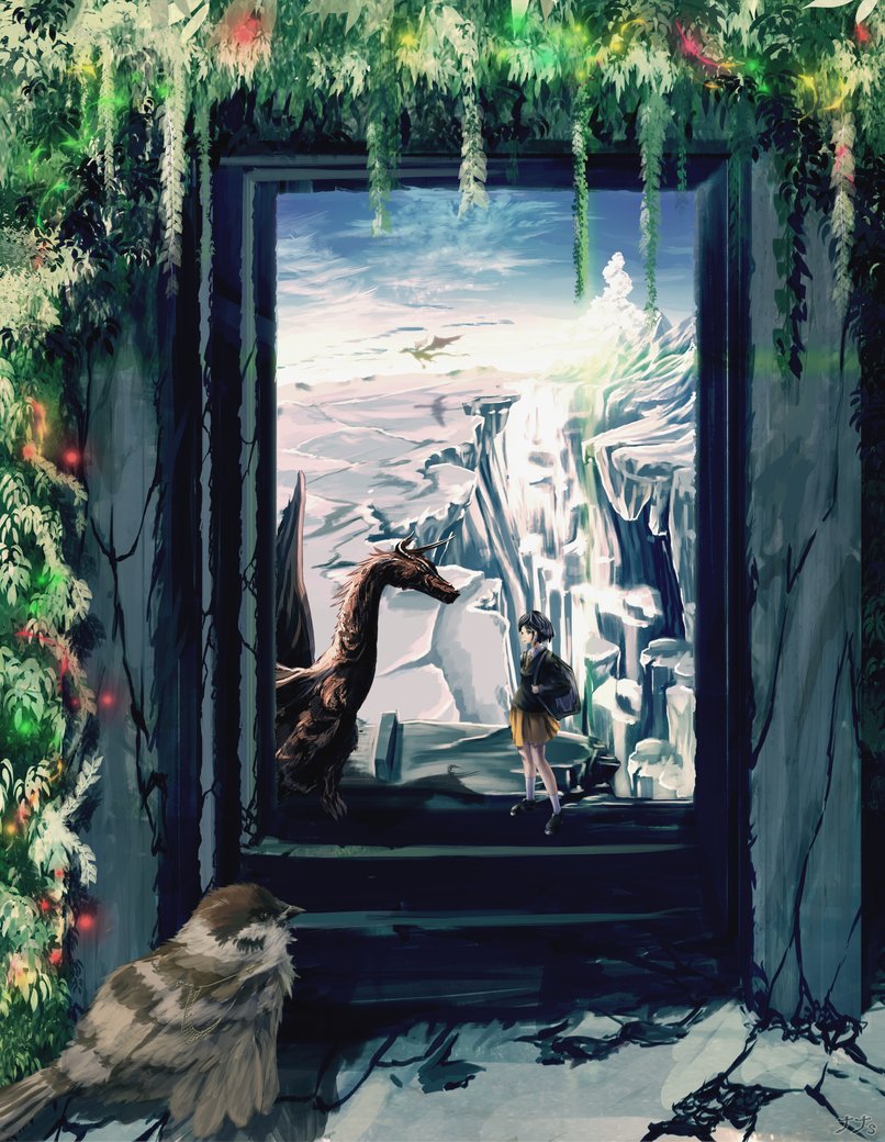 ナナs こんな絵描いてます この美しい世界よ 広がれ 広まれ 拡散されろ イラスト 絵 Illustration Illust 背景 風景 オリキャラ オリジナルイラスト
