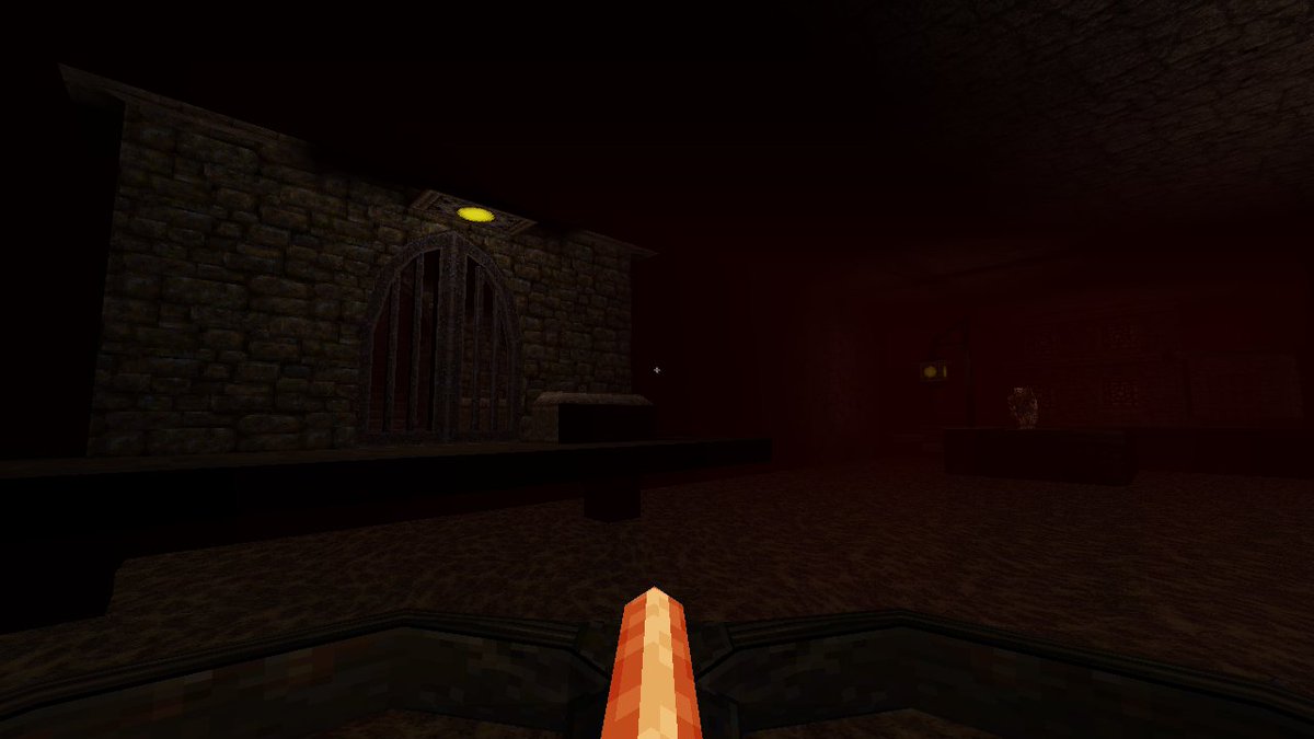 Dataram_57's tweet photo. Some places from my quake map #Quake #Trenchbroom #screenshotsaturday 
#mapping #leveldesign #lowpoly https://t.co/ArycHar7qY