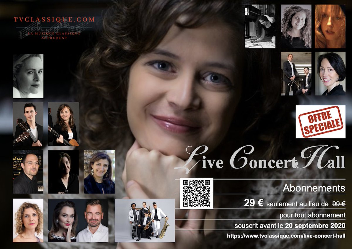 TvclassiqueC's tweet photo. Soutenez les Artistes en souscrivant un abonnement de 29 € avant le 20 septembre, à la saison de la salle virtuelle Live Concert Hall. Cela permettra aux artistes de s'exprimer encore
Merci pour votre aide.
cliquez ici 
https://t.co/VFYKS3Fzuv https://t.co/w7wfWDgsIb