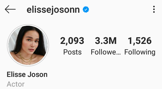 MLChenSy's tweet photo. 3.3M followers ka na on IG :) @ElisseJoson https://t.co/wcpW2Psr4C