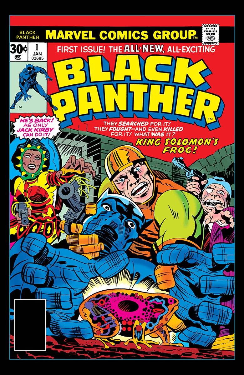 Jack Kirby co-created Black Panther with Stan Lee, and later returned to write the character solo. This is a frankly bizarre book, unlike anything else on the list, but still has some interesting ideas and great art. https://www.comixology.com/Black-Panther-1977-1979/comics-series/641726/