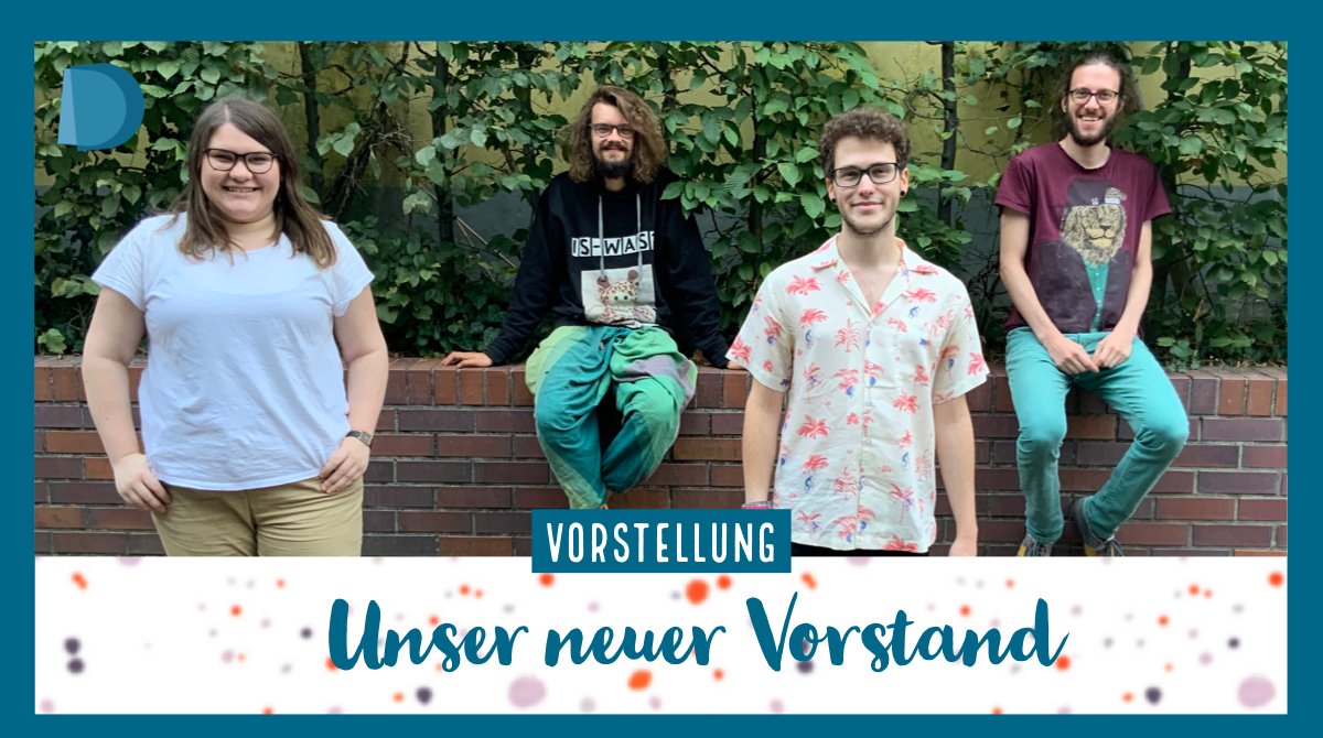 Sophie, Paul, Marcel und Gunnar bilden seit Mitte August unseren neuen #Vorstand. Wir freuen uns über zwei neue und zwei alte Gesichter.