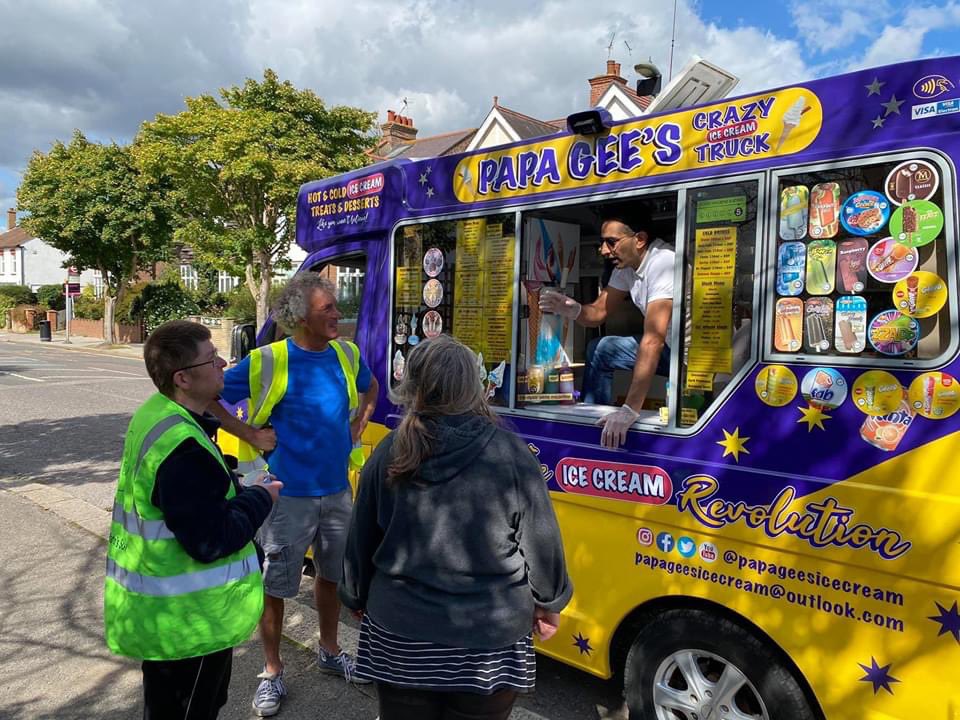 Another successful litter pick by the Mill Hill Litter Pickers, over 30 sacks filled with one of the biggest turnouts ever, special mention to Papa Gee's Crazy Ice Cream Truck, he was kind enough to treat all the pickers to one of his special ice creams as a way of saying thanks!