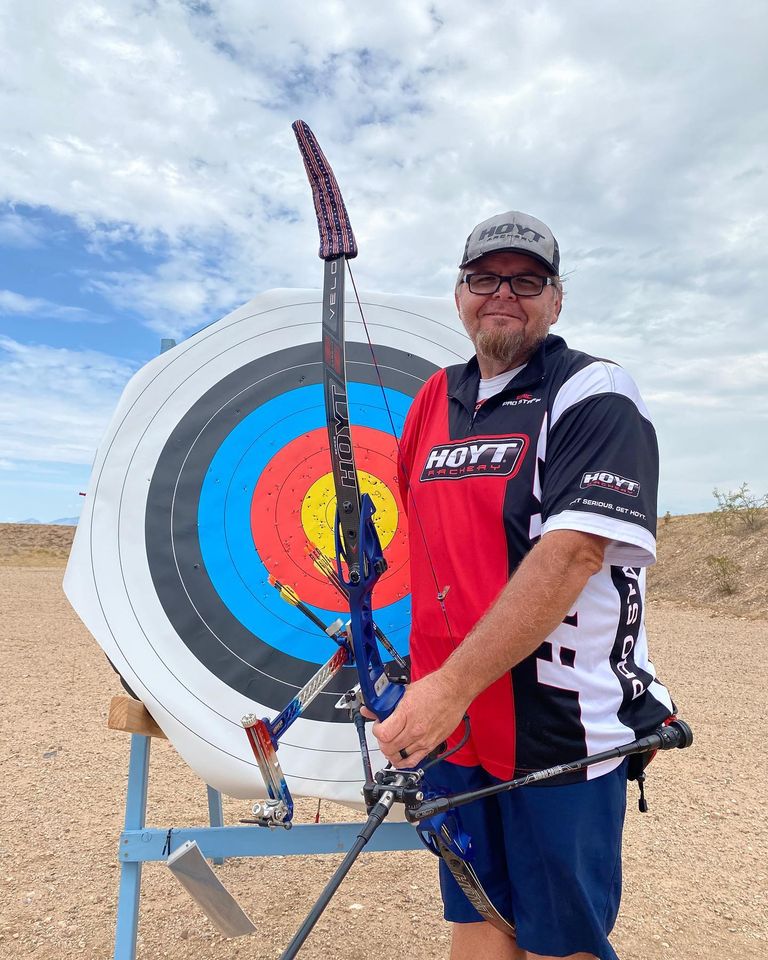 conquestarchery's tweet photo. WORLD RECORD ALERT: Pending official verification, Eric Bennett just broke the para Recurve Men’s Open 2x 70m round score by 11 points with a 1257/1440! Shot at the Desert Destroyers’ August Double 72. #Smacdown500Pro

#ConquestArchery #TargetArchery https://t.co/xiILcifS0e